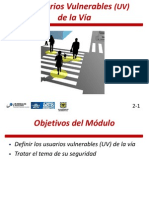 Modulo 2 del Curso de diseño de vías seguras para usuarios vulnerables