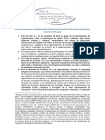 Informe Preliminar de la Misión de Observación Internacional de la situación de los derechos humanos en Paraguay