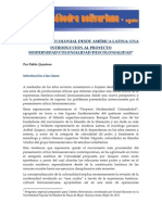 Proyecto Modernidad Colonialidad PDF