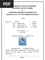 Download A COMPARITIVE STUDY ON CONSUMER PREFERENCE AND HAZARDS OF SOFT DRINKS by Azhar kp SN18425173 doc pdf