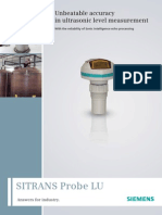 Siemens Sitrans ProbeLU Datasheet