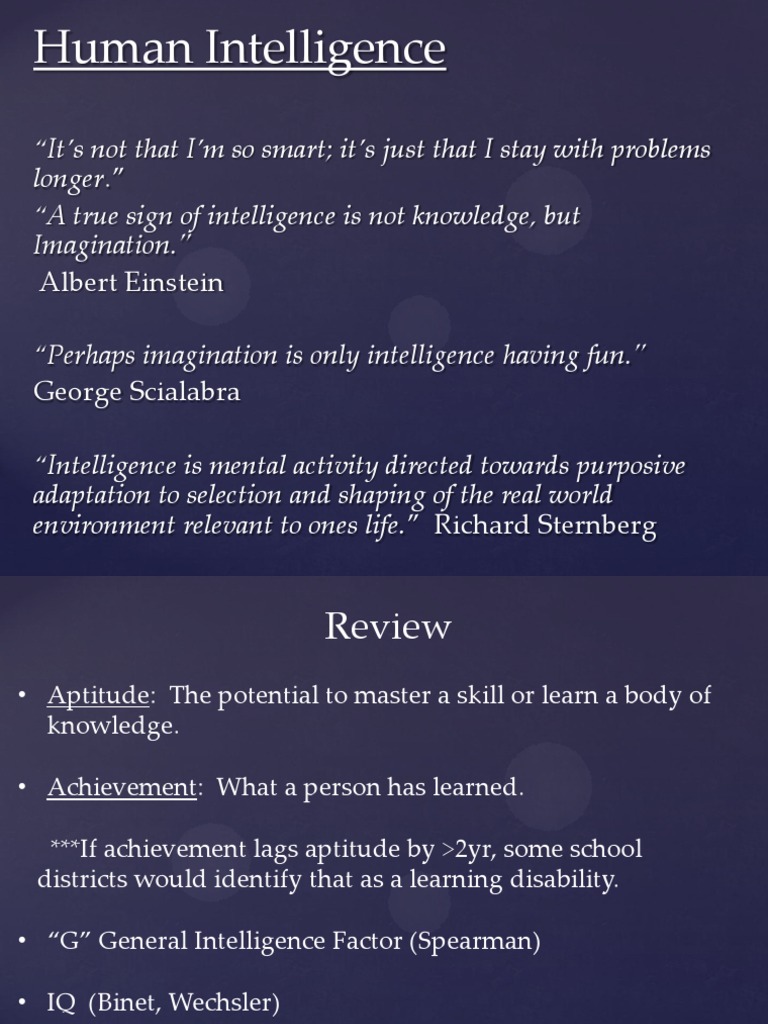 Understanding Human Intelligence Types | PDF | Career & Growth | Self ...