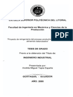 Proyecto de Reingenieria en Una Planta de Alimentos Balanceados