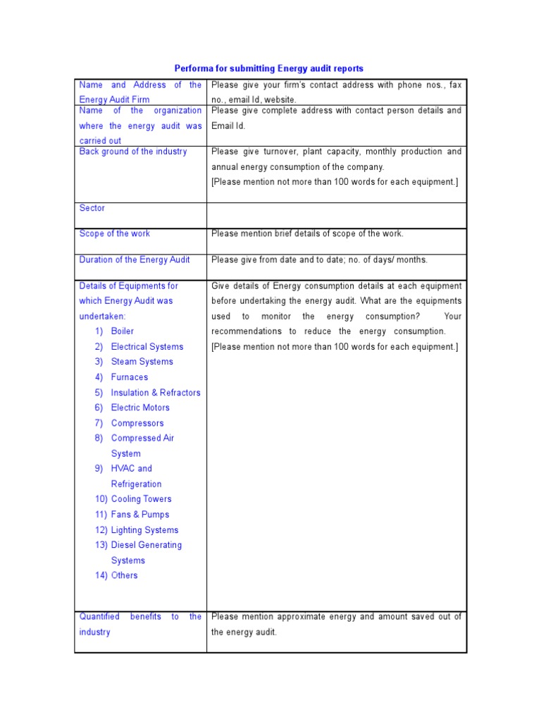 Energy Audit Reports | PDF