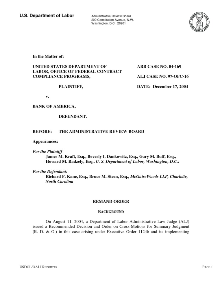 Department of Labor 04 169 Interlocutory Appeal Appeal