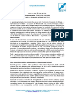 Declaração de Voto - Orçamento de Estado 2014 | José Ribeiro e Castro - Assembleia da República, 1-nov-2013