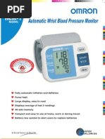 Download REM -1 Automatic Wrist Blood Pressure Monitor M ODEL by Joko Sutantiyo SN18430474 doc pdf