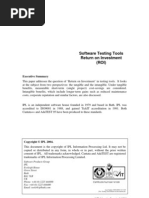 Download Software Testing Tools Return on Investment ROI by babitasaini6402 SN18430530 doc pdf