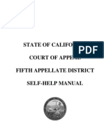California Court of Appeal 5th Appellate District Self-Help Manual 118 Pages