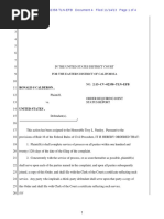 Court Document Ordering Feds To Respond To Calderon Allegations