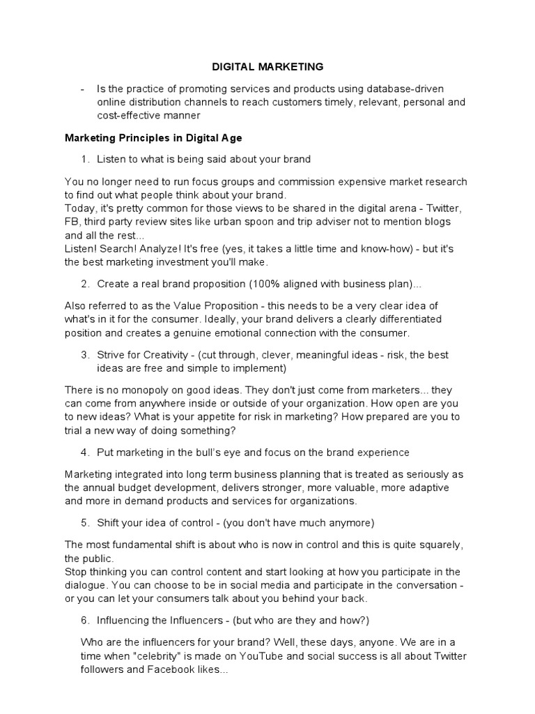 Digital Marketing | PDF