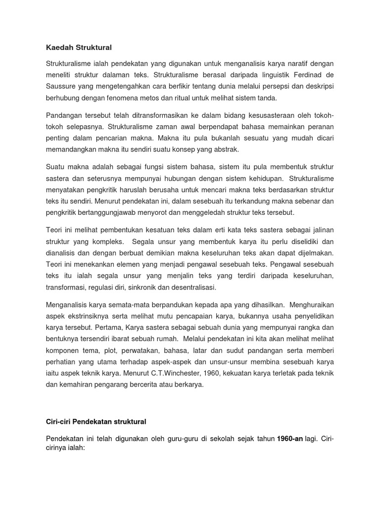 Pendekatan Pemahaman Teks Pdf
