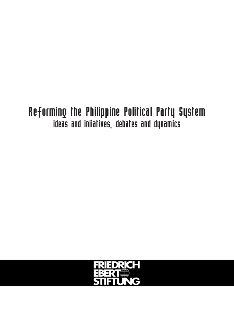 Reforming The Philippine Political Party System | PDF | Political ...