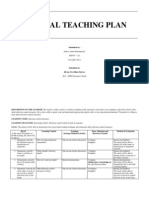 Infection Control - Teaching Plan