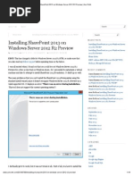 Installing SharePoint 2013 On Windows Server 2012 R2 Preview - Aviv Roth
