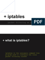 + Iptables: Packet Filtering && Firewall