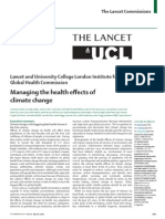 Managing The Health Effects of Climate Change: Lancet and University College London Institute For