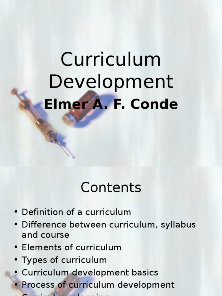 Curriculum Development PDF Curriculum Evaluation
