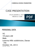 Davao Medical School Foundation: Xylia Sahara E. Tocao Medical Clerk