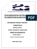 FDI in Indian Retail Sector Analysis of Competition in Agri-Food Sector