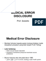 Medical Error Disclosure