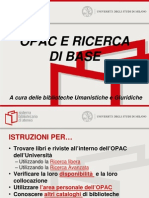 Materiali Opac e Ricerca Di Base