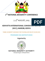 2nd National Biosafety Conference Programme and Abstracts