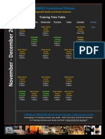Group Training Timetable - November - December 2013