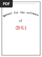 Manual For The Software of Cen-V5.0