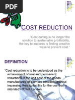 Cost Reduction