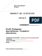 Proiect de Activitate Finala - Mut - 2013