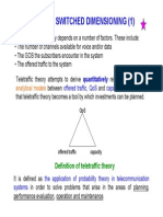 Circuit Switched Dimensioning (1) : Through Analytical Models