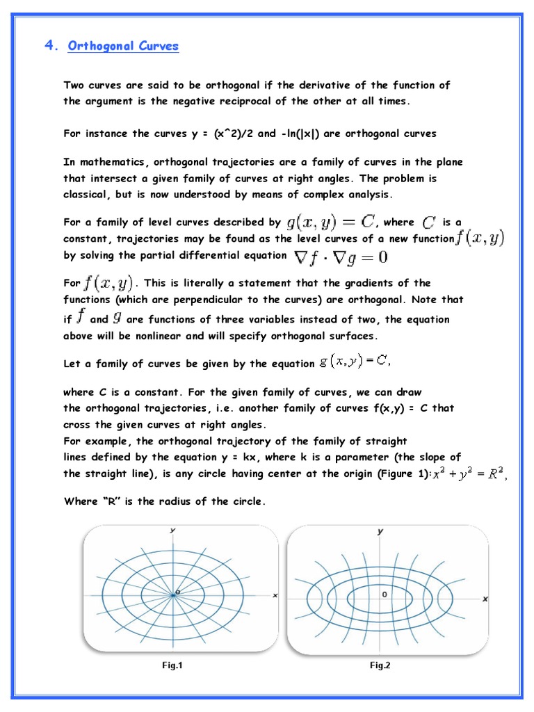 Orthogonal Curves Explained | PDF | Art