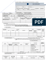 Formulario para La Declaración Patrimonial Jurada