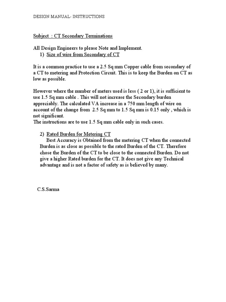 Design Manual-Instructions | PDF | Technology & Engineering