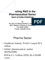 Promoting R&D in The Pharmaceutical Sector: Govt of India Initiatives