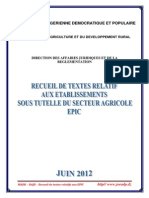 4 Recueil de Textes Relatif Aux Etablissements Publics EPIC Du Secteur Juin 2012