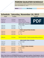 TOPGROM RD Event Schedule Nov 16 2013 2