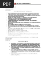 tina work experiences