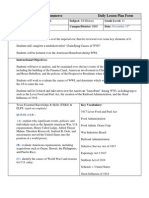 daily lesson plan imperialism test and review of wwi causes 