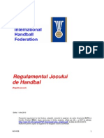 Regulamentul Jocului de Handbal