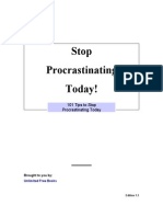 Stop Procrastinating Now