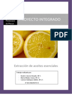'ExtracciÃ N de Aceites Esenciales' (Proyecto Integrado, Curso 2010 - 2011)