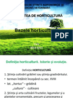 Bazele Horticulturii