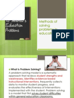 Methods of Solving Problems in Education