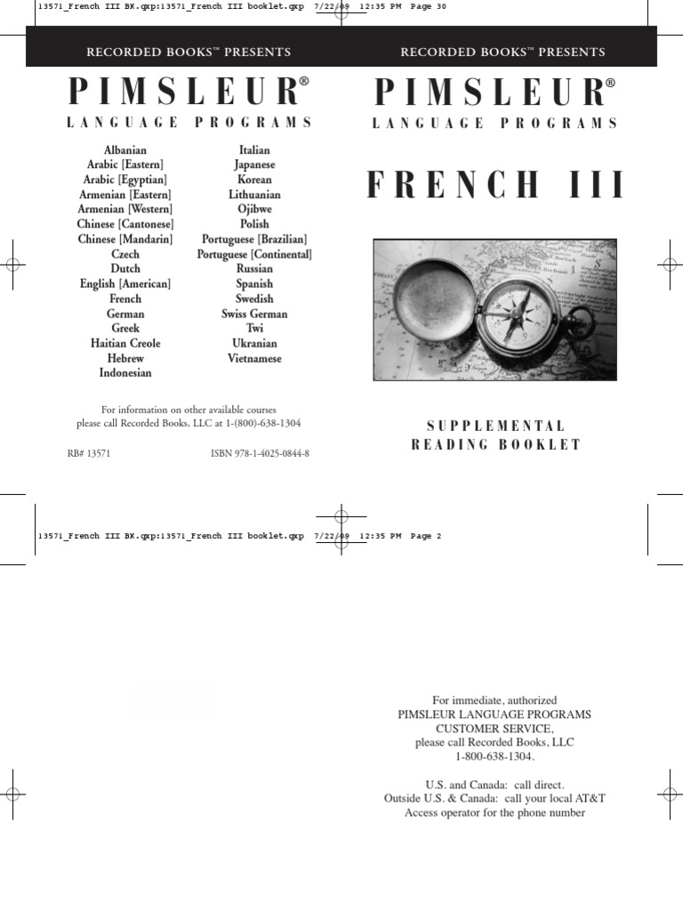 French III BK | PDF