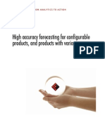 High Accuracy Forecasting For Configurable Products and Products With Variants