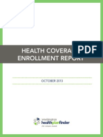 Washington Healthplanfinder Coverage Report, Oct. 2013