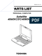 Essential Parts List for Satellite 4060XCDT/4080XCDT System Unit