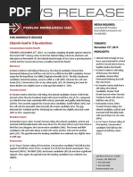 Download Forum Research polls on federal by-elections Nov 15 by The Globe and Mail SN184538192 doc pdf